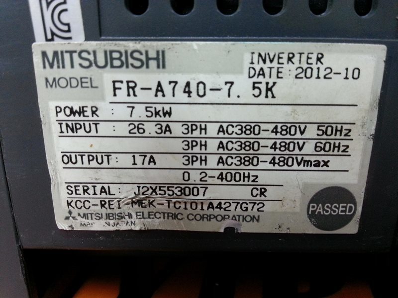 MITSUBISHI FREQROL-A700 FR-A740-7.5K Frequency Inverter - PLC DCS